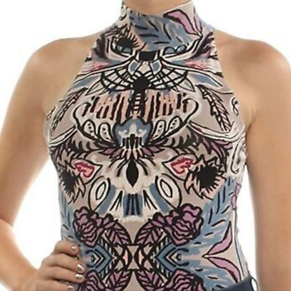Fp Intimately Medium Multicolor Patterned Halter … - image 5